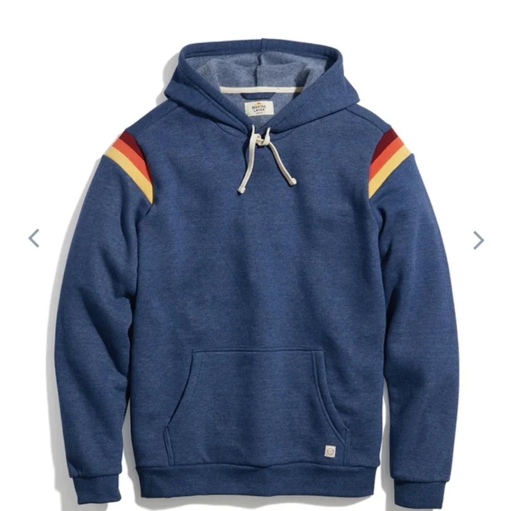 Marine layer Banks Pullover Hoodie in Navy